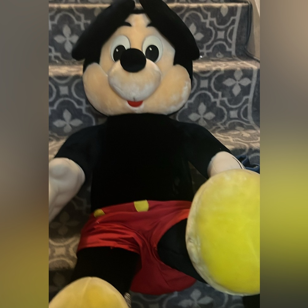 Vintage Mickey Mouse Jumbo Plush – Walt Disney Company – Korea – Tag Attached